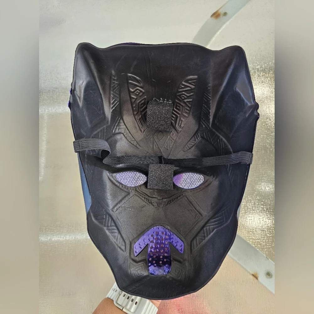 Marvel Black Panther Costume Kids 8-10 Mask Suit Avengers Hero Cosplay Halloween